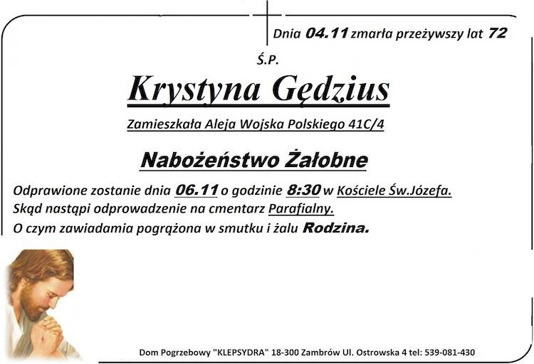 Krystyna Gędzius