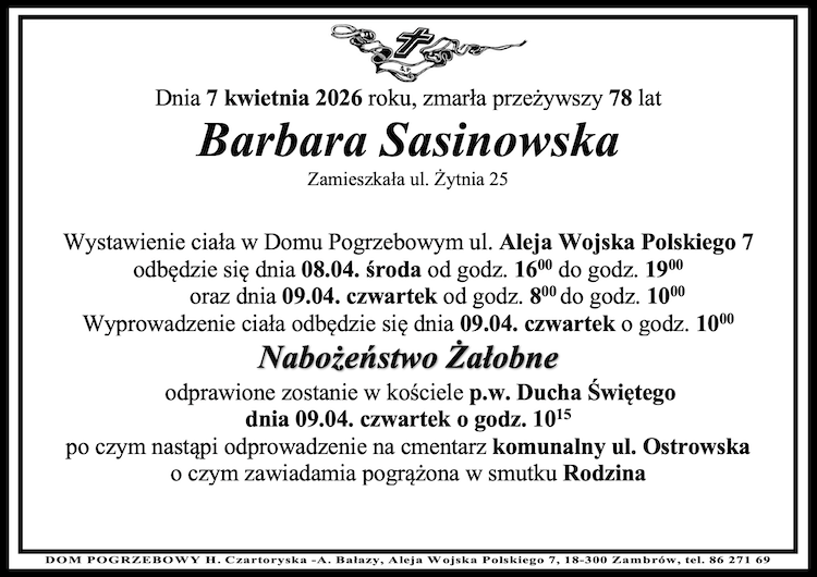 Barbara Sasinowska