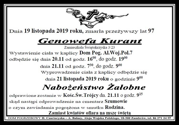 Genowefa Kurant