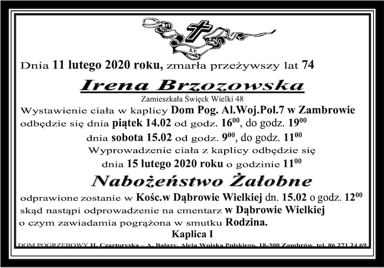 Irena Brzozowska