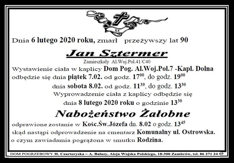 Jan  Sztermer
