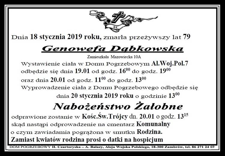 Genowefa Dąbkowska