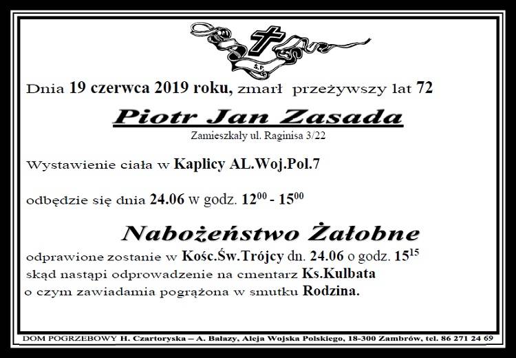 Piotr Jan  Zasada