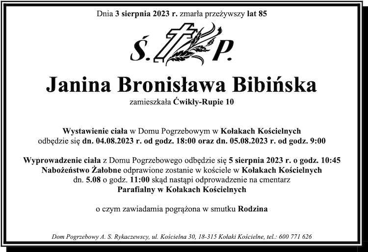 Janina Bronisława Bibińska
