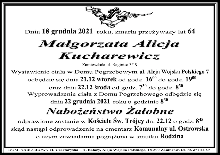 Małgorzata Alicja  Kucharewicz