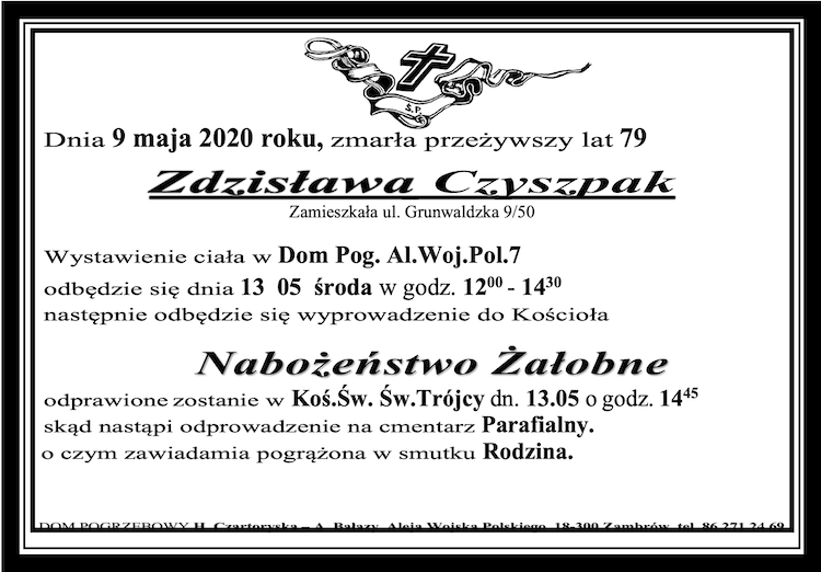 Zdzisława Czyszpak