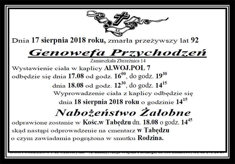 Genowefa Przychodzeń