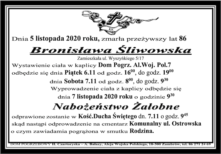 Bronisława Śliwowska