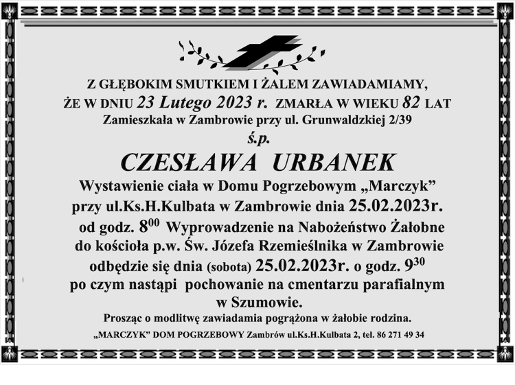 Czesława Urbanek