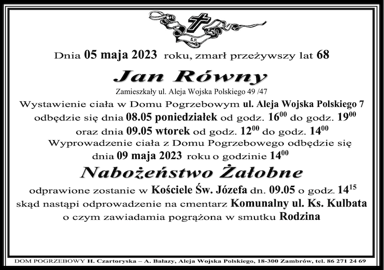 Jan  Równy