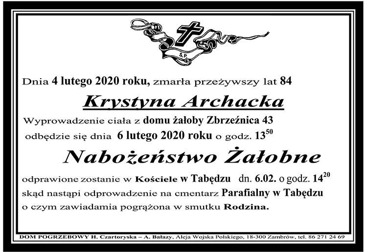 Krystyna Archacka