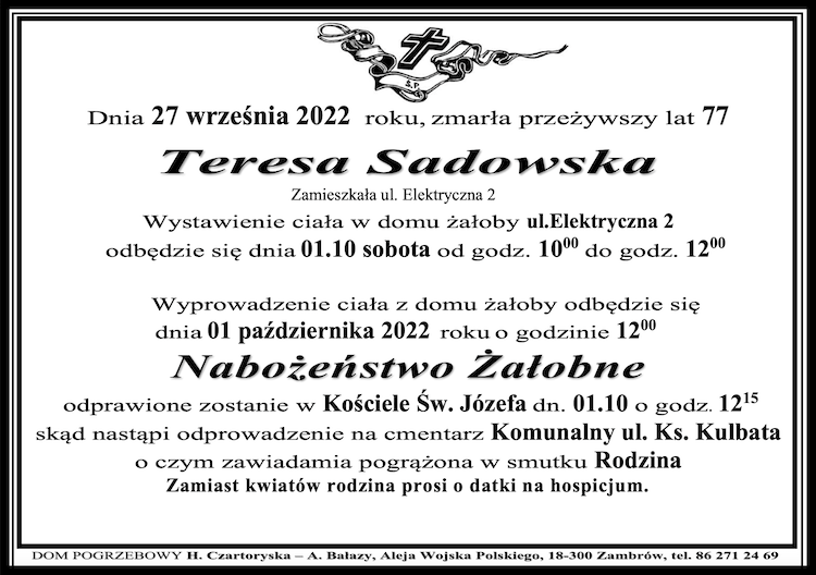 Teresa Sadowska
