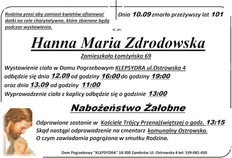 Hanna Maria Zdrodowska