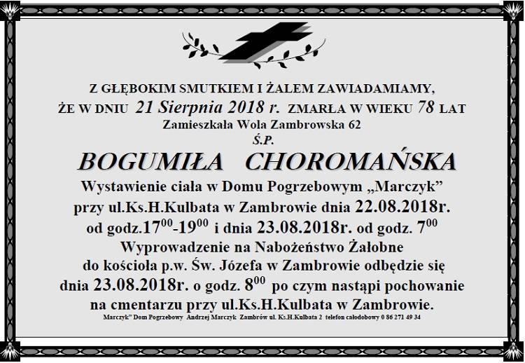Bogumiła  Choromańska
