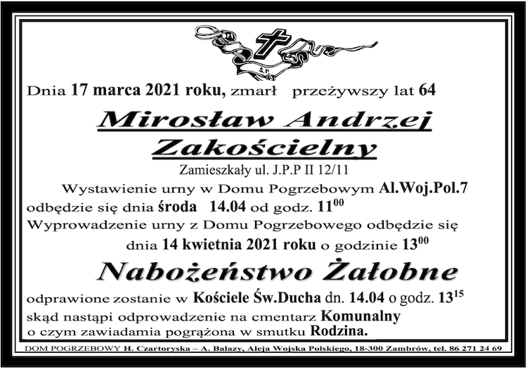 Mirosław Andrzej  Zakościelny