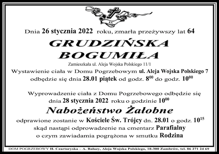 Bogumiła  Grudzińska