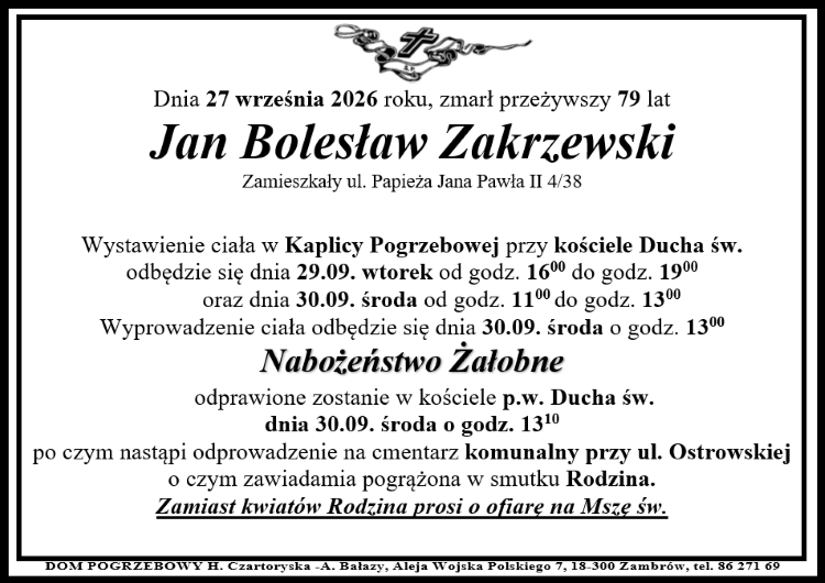 Jan Bolesław Zakrzewski