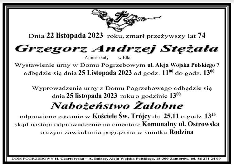 Grzegorz Andrzej Stężała