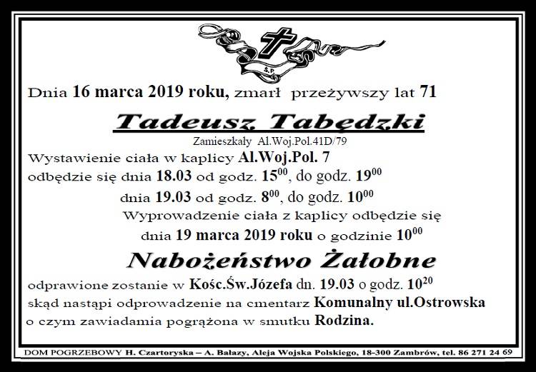Tadeusz Tabędzki