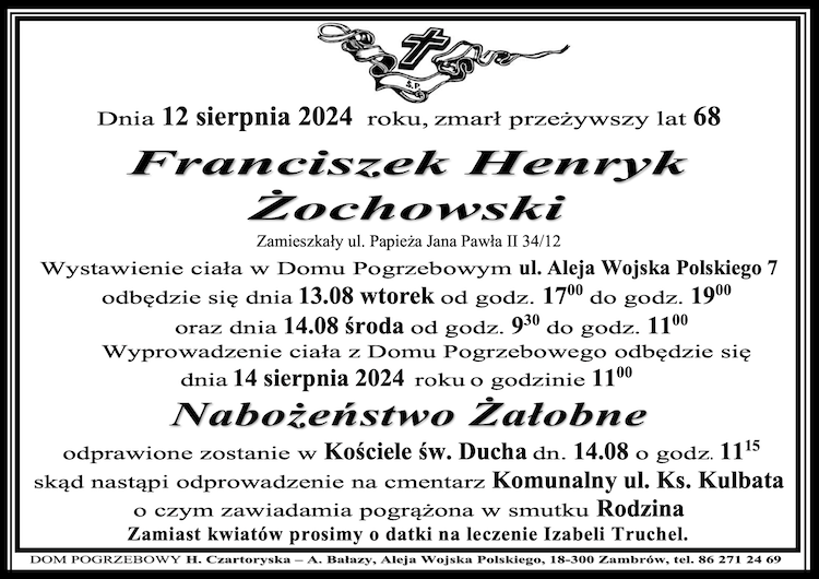 Franciszek Henryk Żochowski