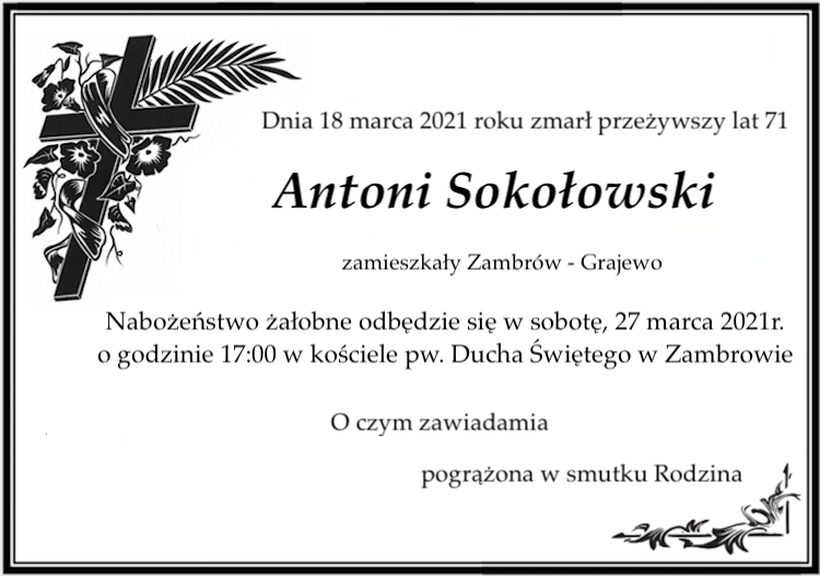 Antoni Sokołowski