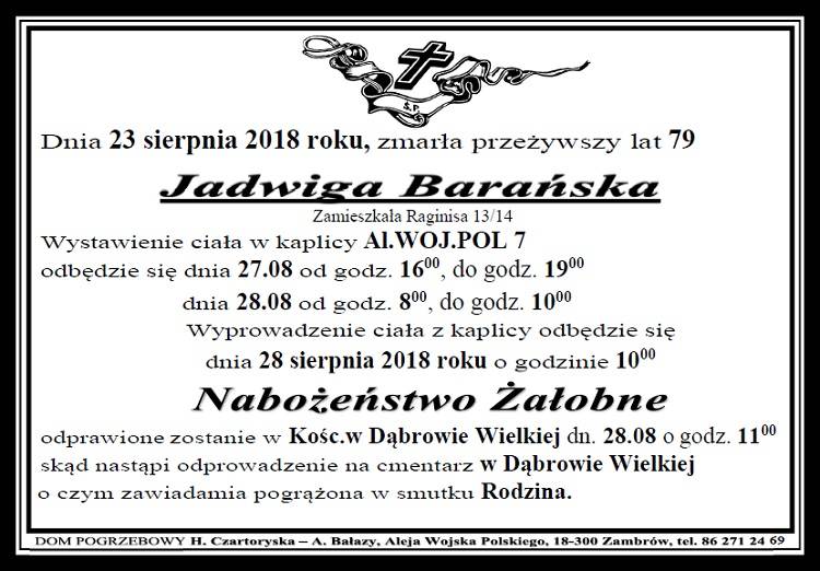 Jadwiga Barańska