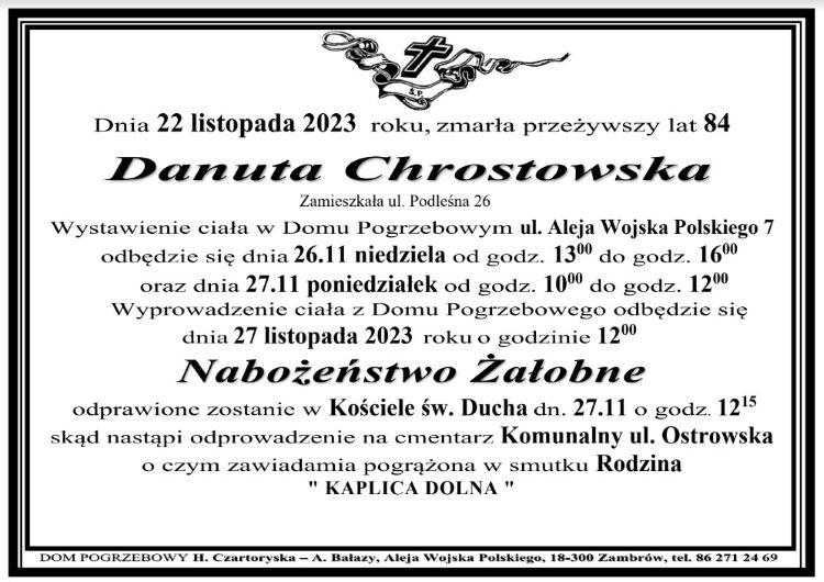 Danuta Chrostowska