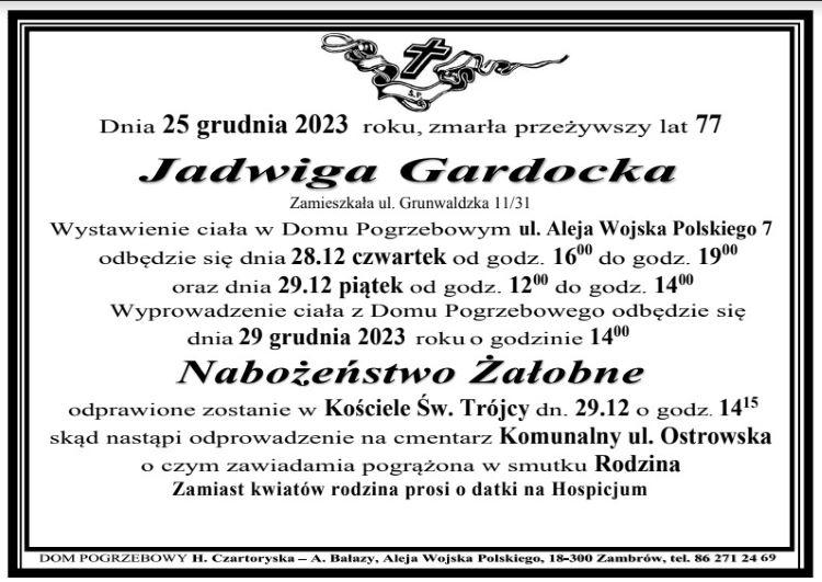 Jadwiga Gardocka