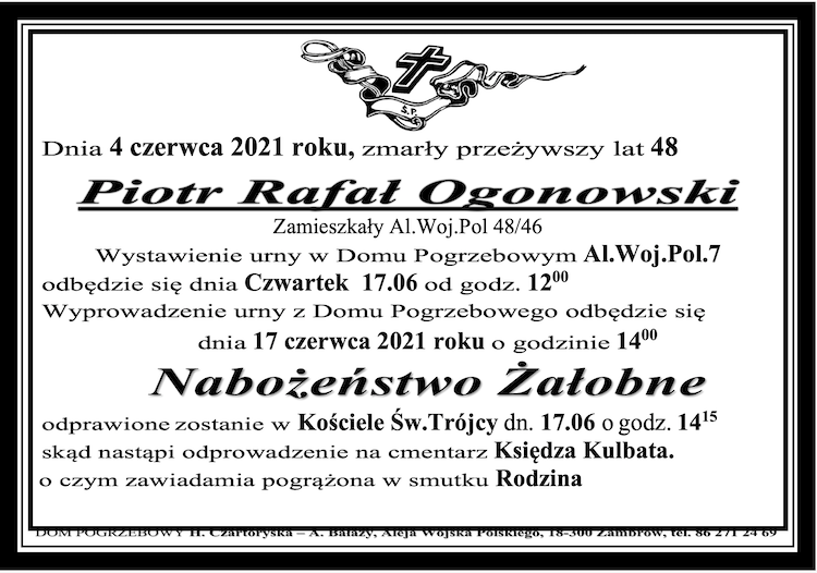 Piotr Rafał  Ogonowski 