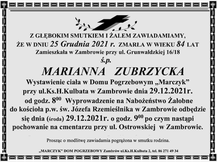 Marianna Zubrzycka