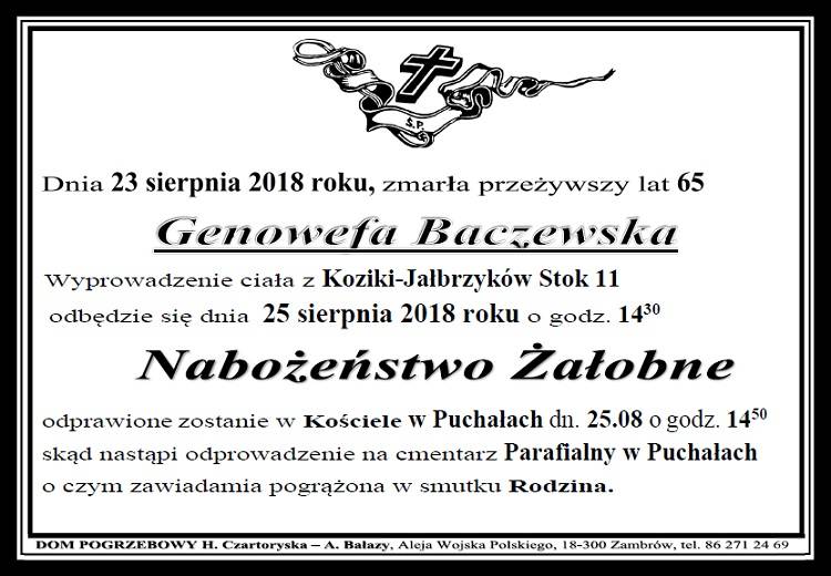 Genowefa  Baczewska