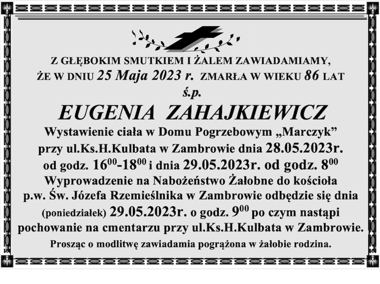 Eugenia Zahajkiewicz