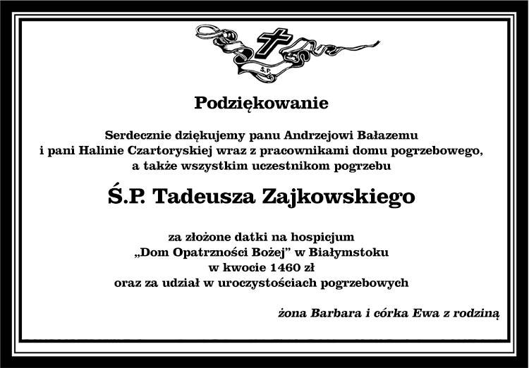 Tadeusz Zajkowski