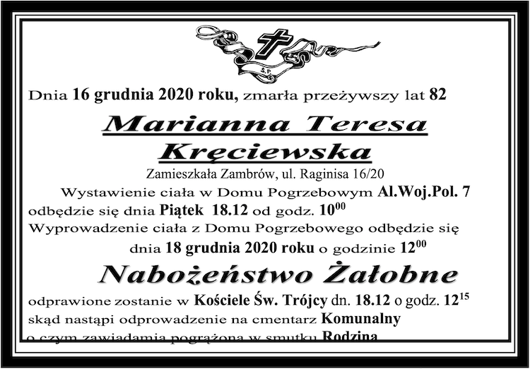 Marianna Teresa Kręciewska