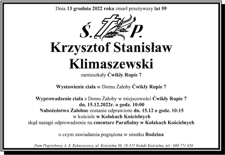 Krzysztof Stanisław Klimaszewski