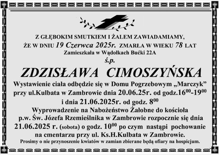 Zdzisława Cimoszyńska