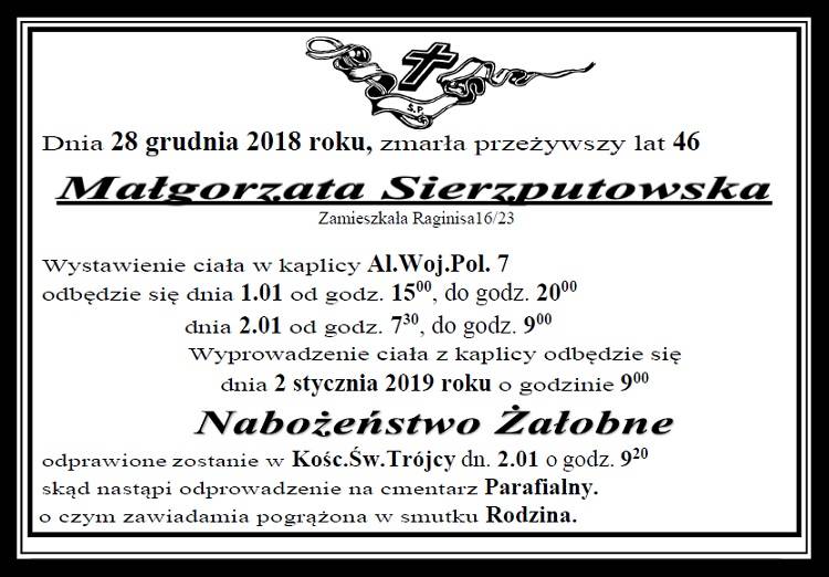 Małgorzata  Sierzputowska