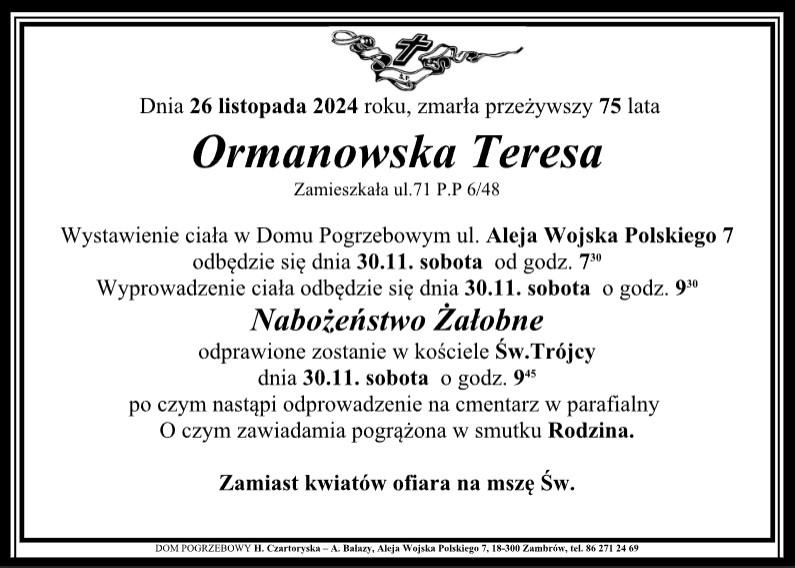 Teresa Ormanowska