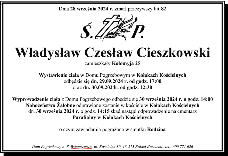 Władysław Czesław Cieszkowski