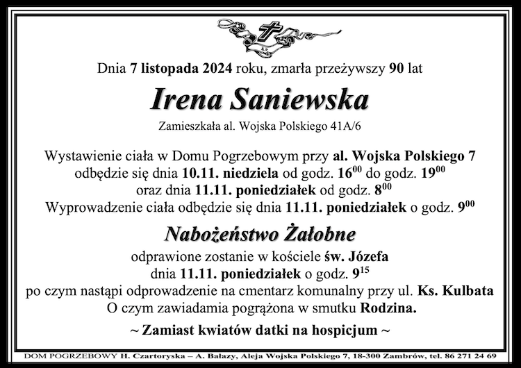 Irena Saniewska