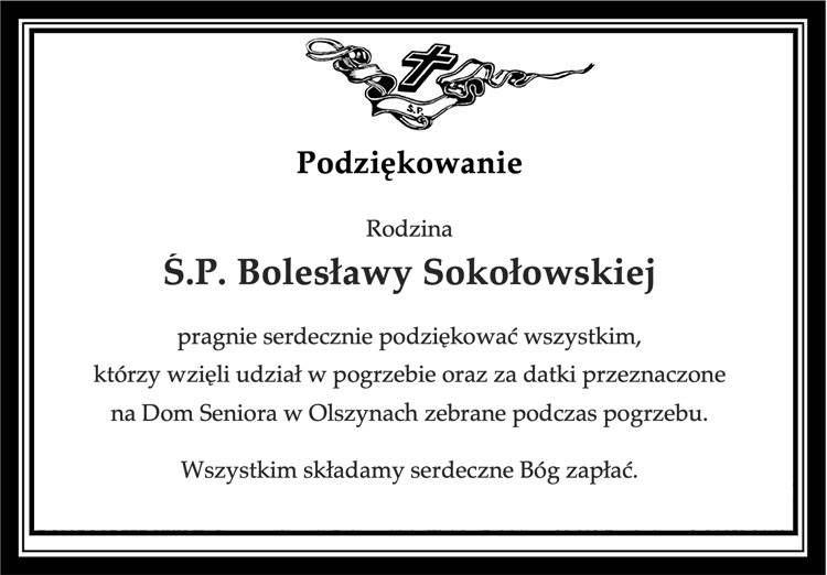 Bolesława Sokołowska