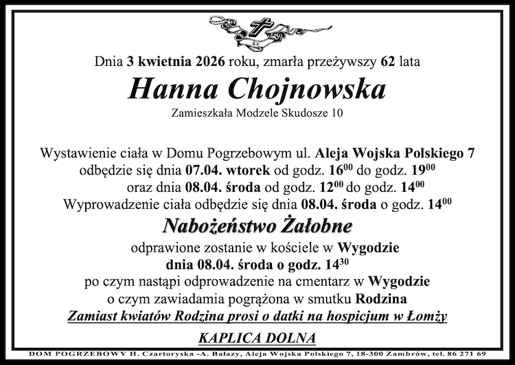 Hanna Chojnowska