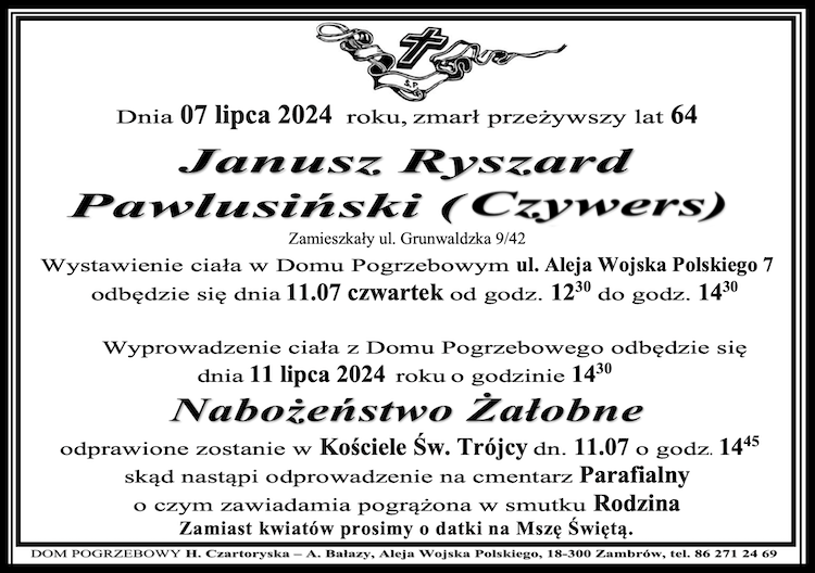 Janusz Ryszard Pawlusiński (Czywers)
