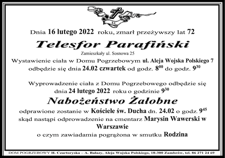 Telesfor  Parafiński