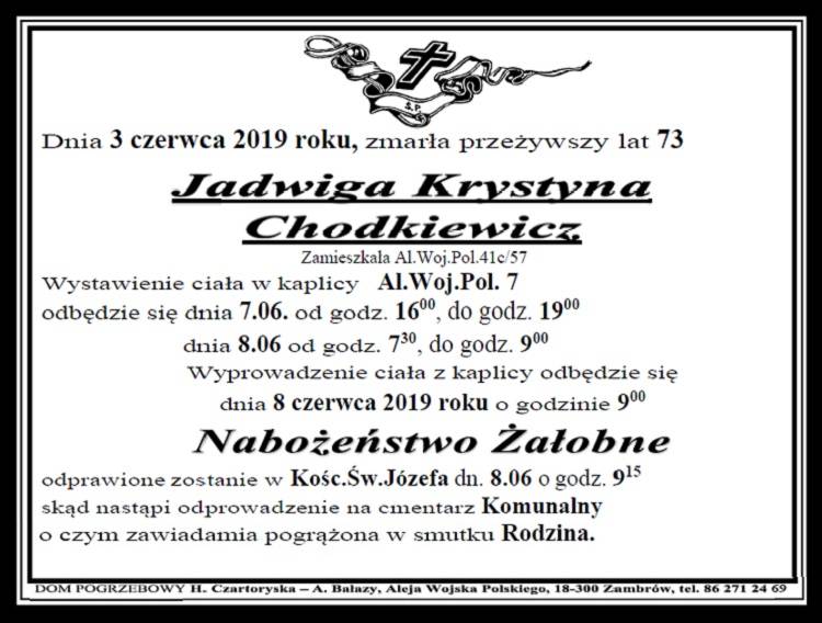 Jadwiga Krystyna Chodkiewicz