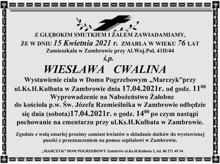 Wiesława Cwalina