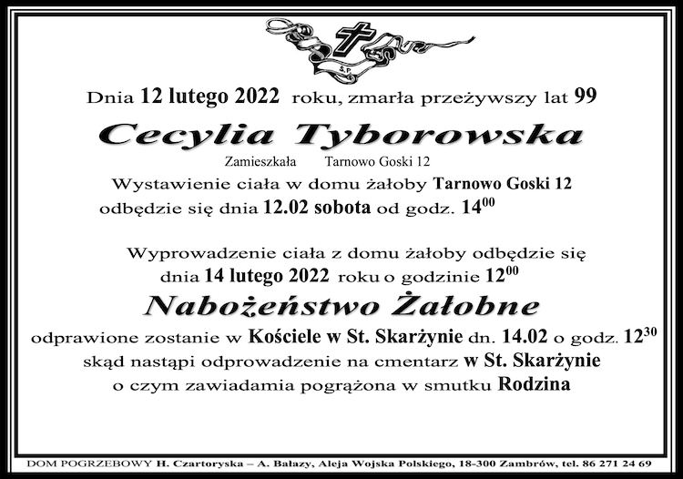Cecylia  Tyborowska
