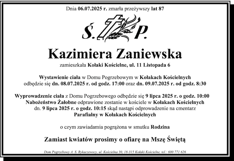 Kazimiera Zaniewska