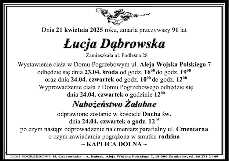 Łucja Dąbrowska