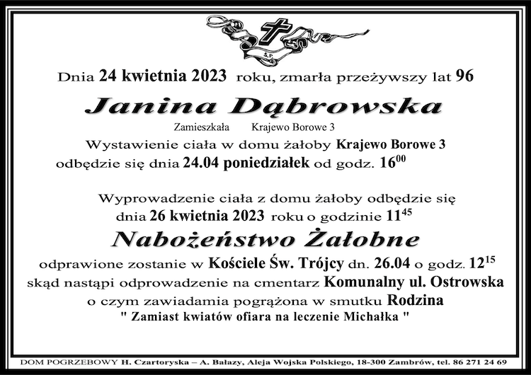 Janina Dąbrowska